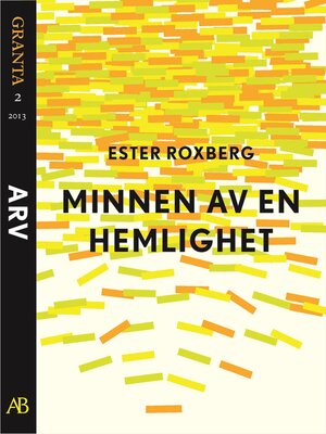 cover image of Minnen av en hemlighet. En e-singel ur Granta 2